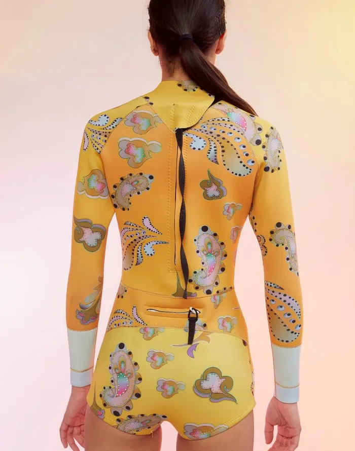 Cynthia Rowley Sunrise Paisley Wetsuit Women Surf and Swim Cynthia Rowley Sunrise Paisley Wetsuit Women Surf and Swim