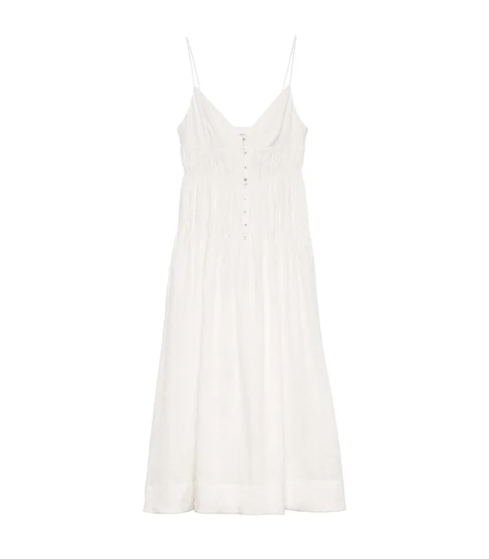 DEN Dresses Women Irina Linen Dress Salt DEN Dresses Women Irina Linen Dress Salt