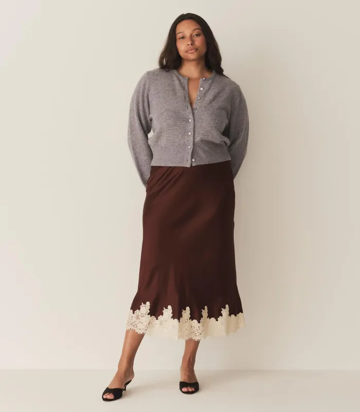 DEN Knitwear Women Fairchild Cashmere Cardigan Pebble Grey DEN Knitwear Women Fairchild Cashmere Cardigan Pebble Grey