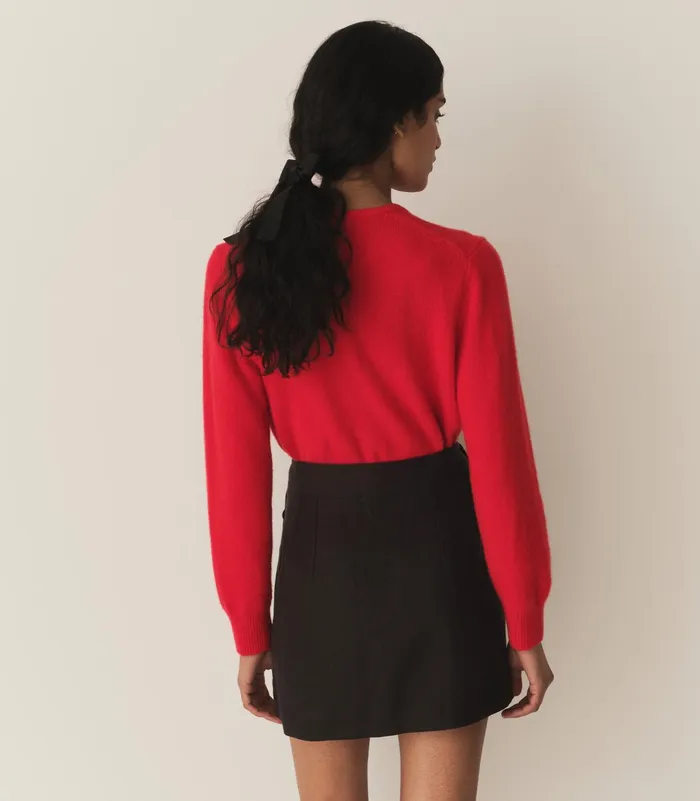 DEN Knitwear Women Fairchild Cashmere Cardigan Tomato DEN Knitwear Women Fairchild Cashmere Cardigan Tomato