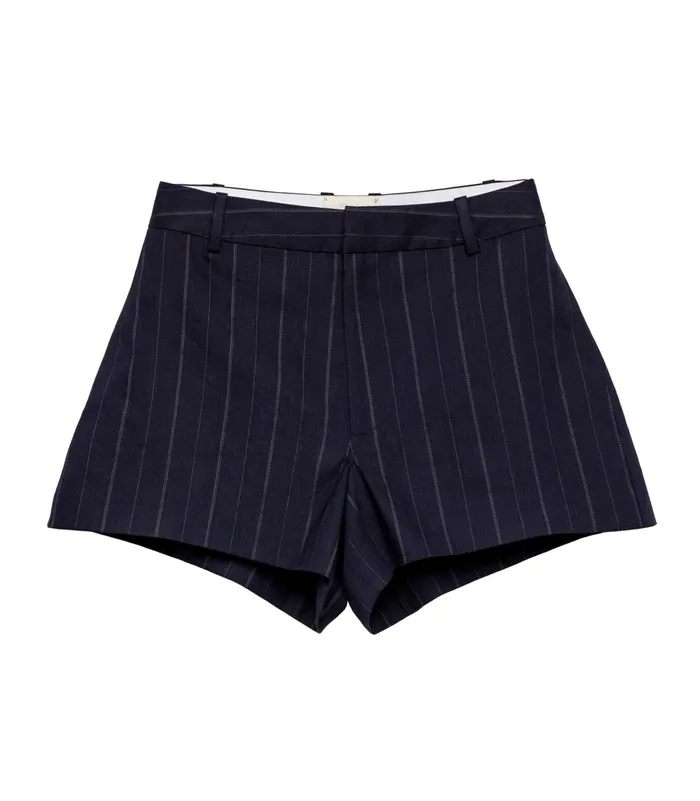 DEN Pants and Shorts Women Yvaine Short Navy Pinstripe