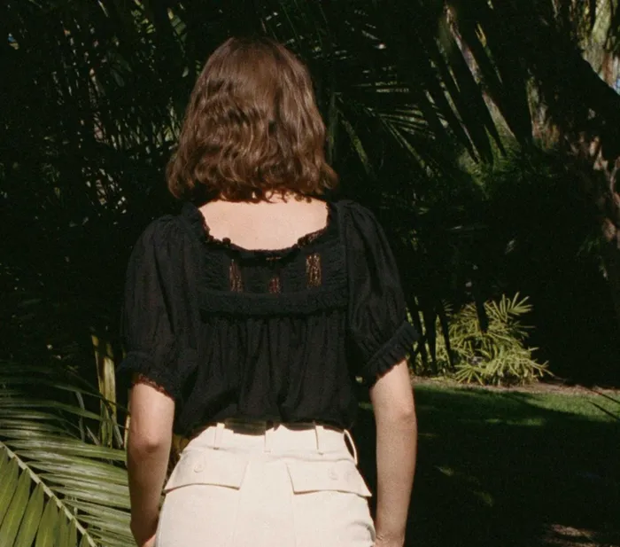 DEN Tops Women Frances Top Black DEN Tops Women Frances Top Black