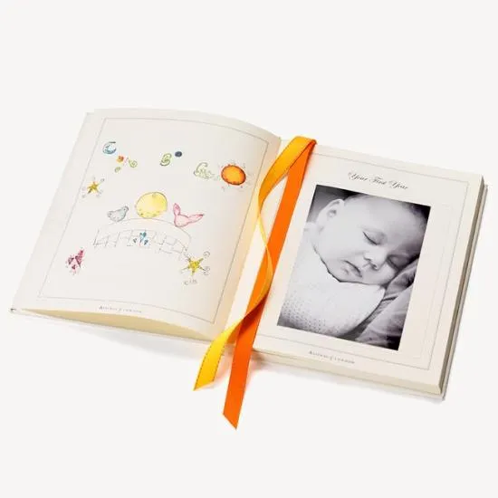 Deluxe Baby Record Book Smooth Ivory Women Aspinal Of London Albums