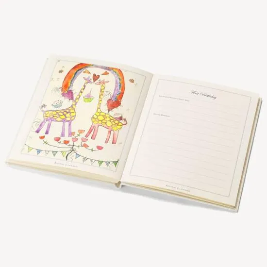 Deluxe Baby Record Book Smooth Ivory Women Aspinal Of London Albums