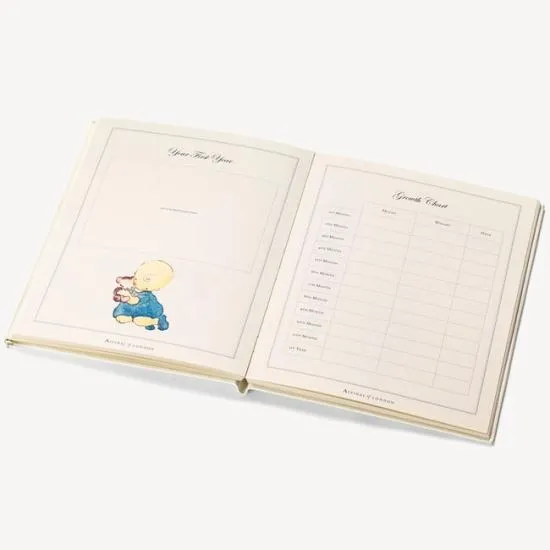 Deluxe Baby Record Book Smooth Ivory Women Aspinal Of London Albums