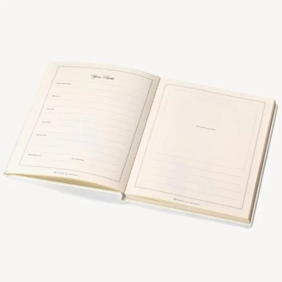 Deluxe Baby Record Book Smooth Ivory Women Aspinal Of London Albums