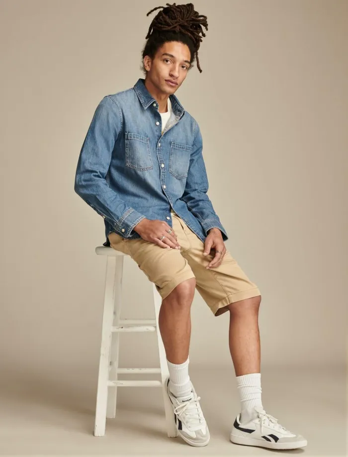 Denim Utility Shirt Harborview Men Lucky Brand Shirts and Tops