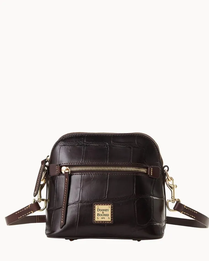 Denison Domed Crossbody Espresso Women Dooney and Bourke Crossbodies