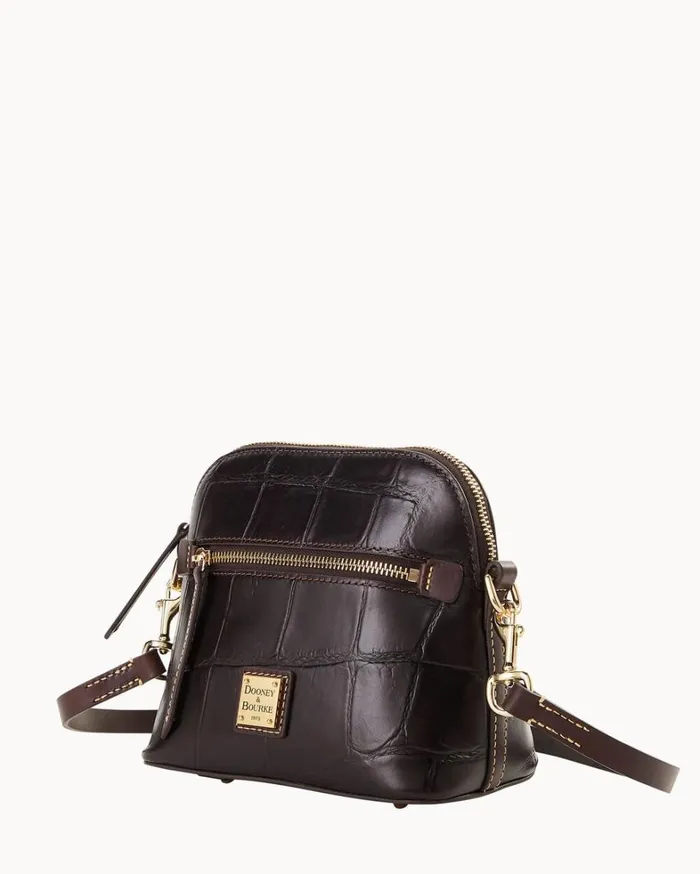 Denison Domed Crossbody Espresso Women Dooney and Bourke Crossbodies