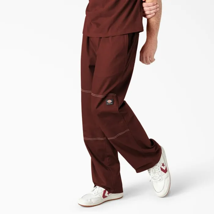 Dickies Skateboarding Summit Relaxed Fit Chef Pants Fired Brick Fired Brick ik9 Men Dickies Double Knee