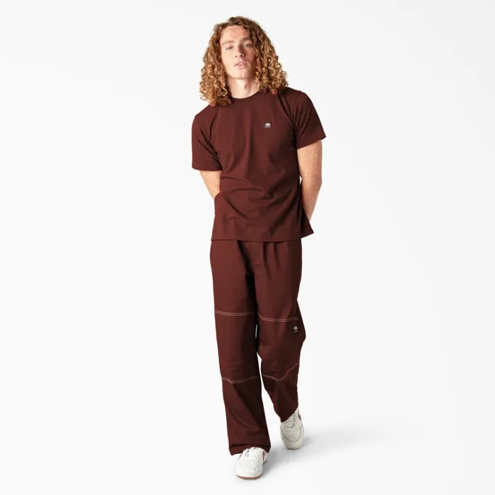 Dickies Skateboarding Summit Relaxed Fit Chef Pants Fired Brick Fired Brick ik9 Men Dickies Double Knee