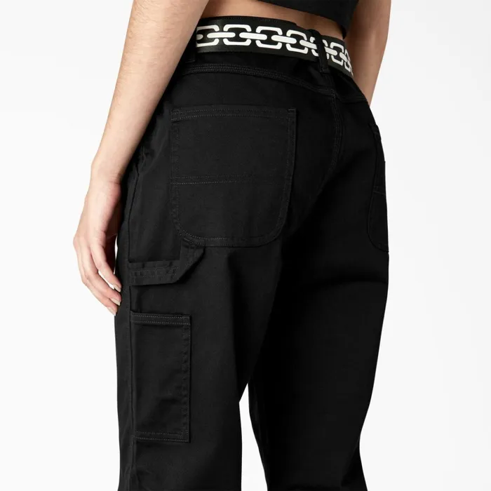Dickies X Lurking Class Relaxed Fit Womens Pants Black Black bkx Women Dickies Carpenter Dickies X Lurking Class Relaxed Fit Womens Pants Black Black bkx Women Dickies Carpenter