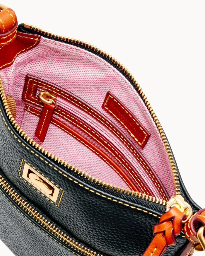 Dillen Letter Carrier Black Women Dooney and Bourke Crossbodies Dillen Letter Carrier Black Women Dooney and Bourke Crossbodies