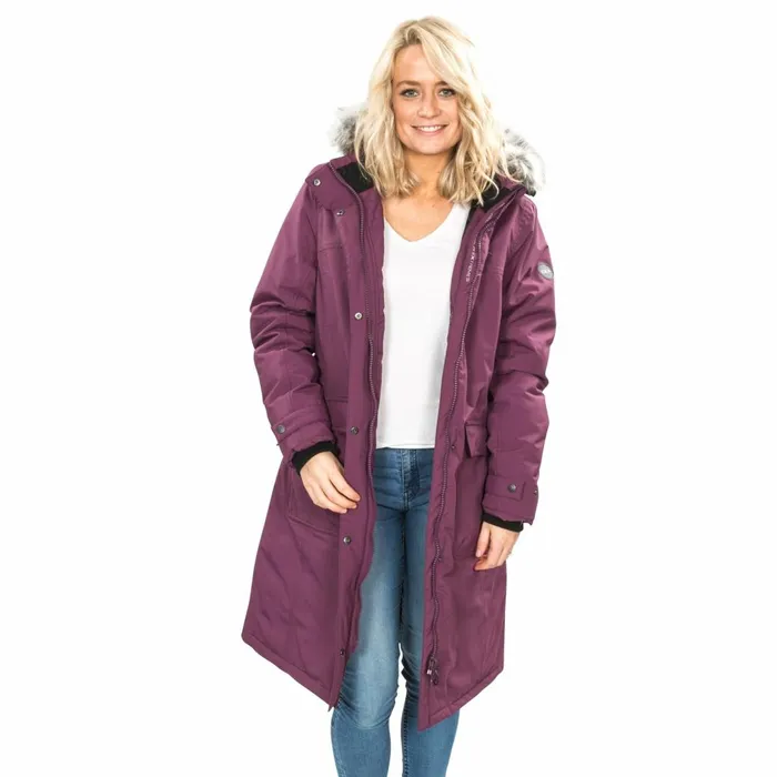 DLX Down Jacket Waterproof Munros Blackberry Women Trespass Parka Coats