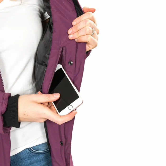 DLX Down Jacket Waterproof Munros Blackberry Women Trespass Parka Coats