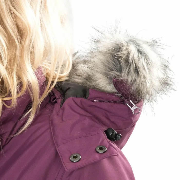 DLX Down Jacket Waterproof Munros Blackberry Women Trespass Parka Coats