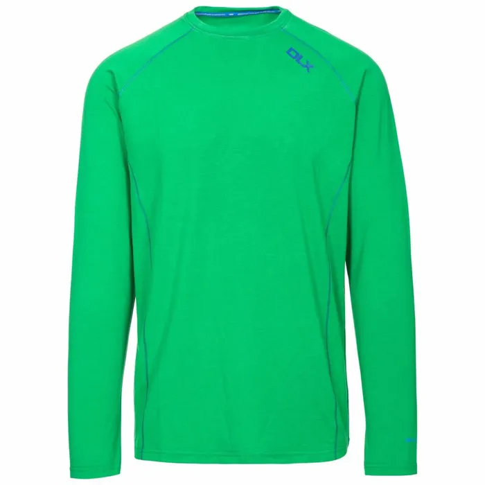 Drax DLX Quick Dry Long Sleeve Active TShirt Clover Men Trespass TShirts