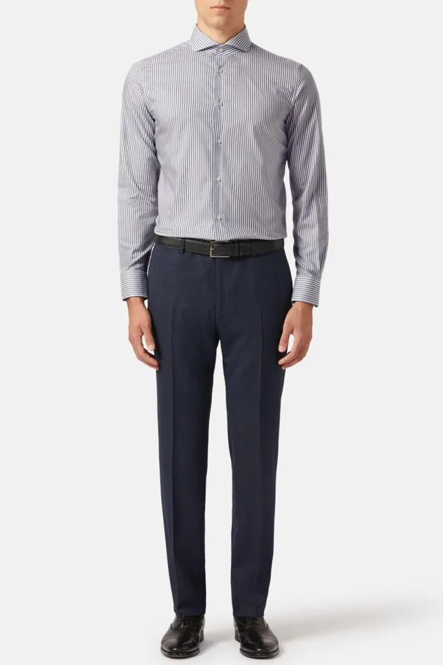 Dress Shirts Men Boggi Milano Regular Fit Sky Blue Striped Cotton Twill Shirt Blue Dress Shirts Men Boggi Milano Regular Fit Sky Blue Striped Cotton Twill Shirt Blue