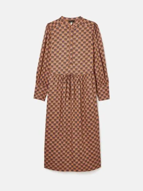 Dresses Women Joules Brown Tie Waist Midi Dress