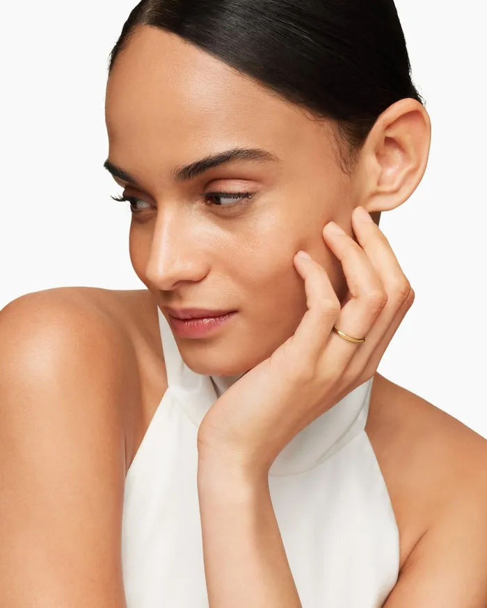 DY Eden Band Ring In 18K Yellow Gold 25mm Women David Yurman Band DY Eden Band Ring In 18K Yellow Gold 25mm Women David Yurman Band