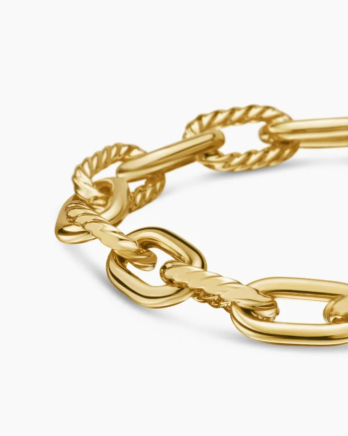 DY Madison Chain Bracelet In 18K Yellow Gold 85mm Women David Yurman Chain DY Madison Chain Bracelet In 18K Yellow Gold 85mm Women David Yurman Chain