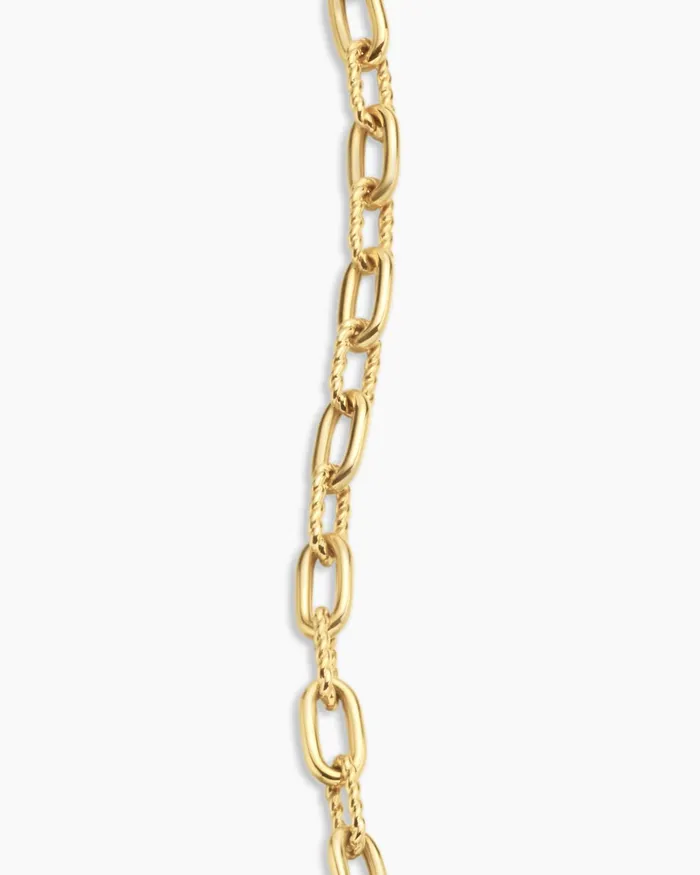 DY Madison Pav Toggle Chain Bracelet In 18K Yellow Gold With Diamonds 3mm Women David Yurman Chain DY Madison Pav Toggle Chain Bracelet In 18K Yellow Gold With Diamonds 3mm Women David Yurman Chain