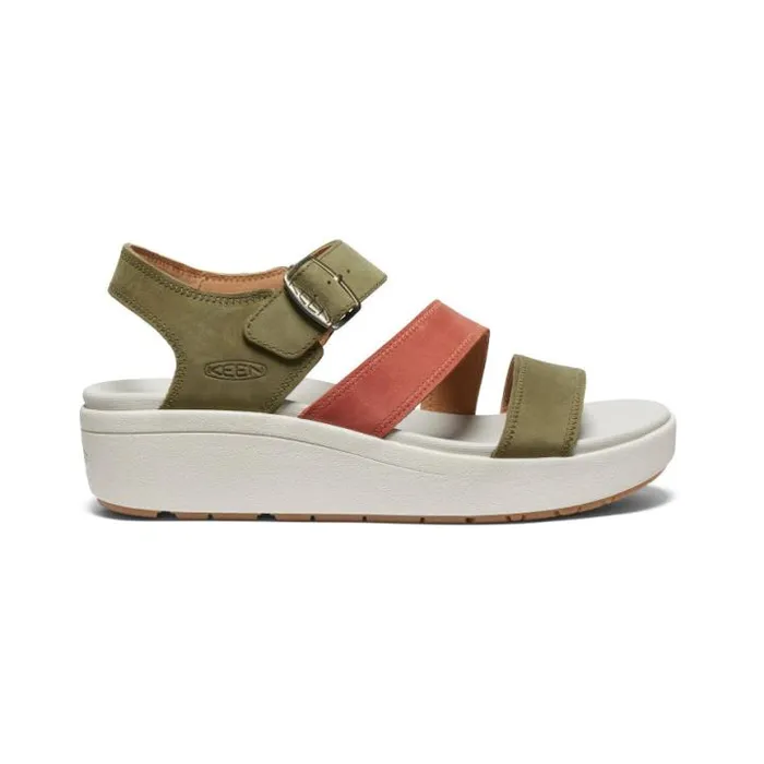Ellecity Backstrap Martini OliveBaked Clay Leather Sandal Women KEEN Sandals