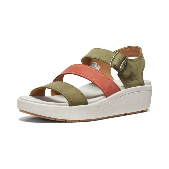 Ellecity Backstrap Martini OliveBaked Clay Leather Sandal Women KEEN Sandals