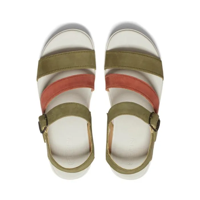 Ellecity Backstrap Martini OliveBaked Clay Leather Sandal Women KEEN Sandals