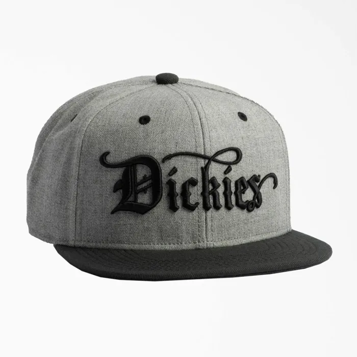 Embroidered Flat Brim Hat TwoTone Twotone twt Men Dickies Hats and Beanies