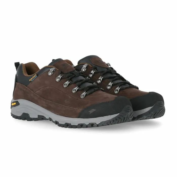 Falark Vibram Walking Shoes Dark Earth Men Trespass Walking Shoes