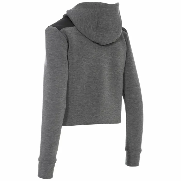 Fernanda DLX Cropped Full Zip Hoodie Grey Marl Women Trespass Hoodies