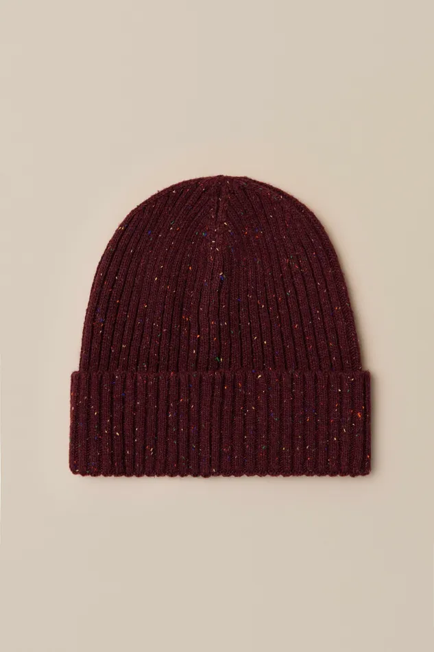 Fleck Beanie Dark Pink Men Lucky Brand Hats