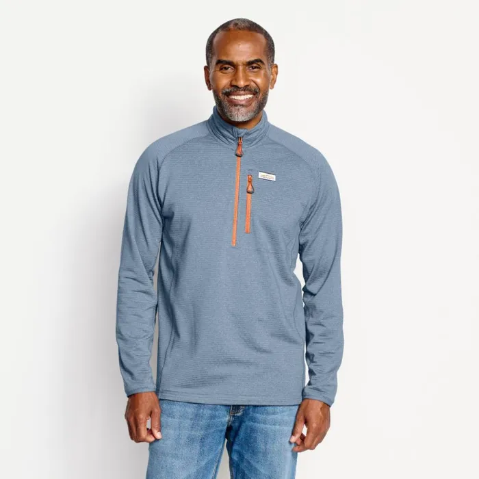 Fleece Men Orvis Horseshoe Hills QuarterZip Fleece Bluestone