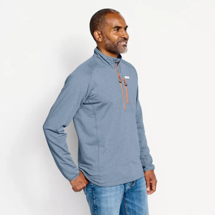 Fleece Men Orvis Horseshoe Hills QuarterZip Fleece Bluestone
