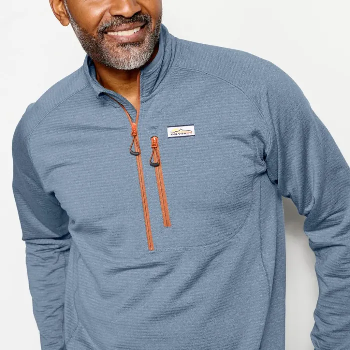 Fleece Men Orvis Horseshoe Hills QuarterZip Fleece Bluestone