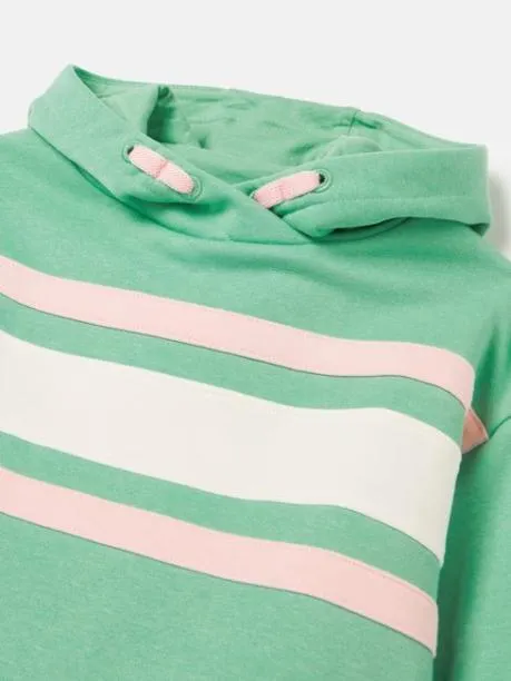 Fleeces and Sweatshirts Girls Joules Green Colourblock Hoodie