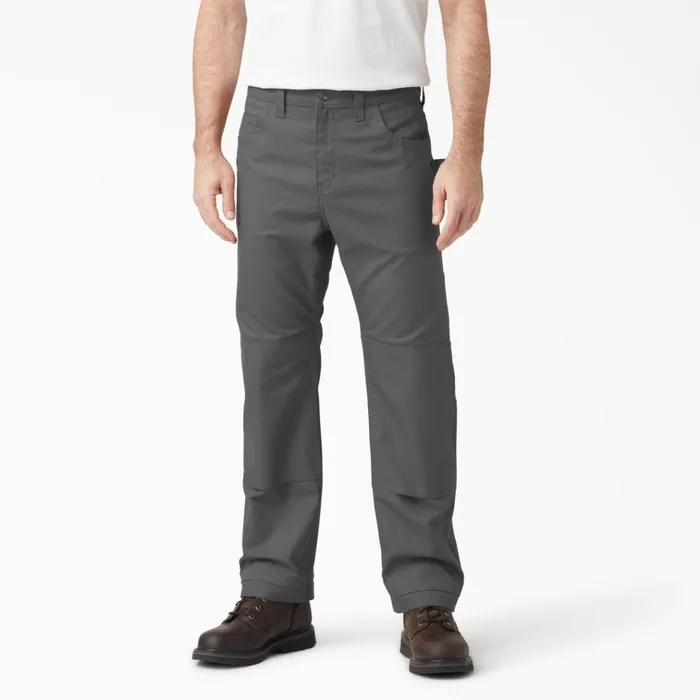 FLEX DuraTech Relaxed Fit Duck Pants Slate Gray Slate Gray sl Men Dickies Double Knee FLEX DuraTech Relaxed Fit Duck Pants Slate Gray Slate Gray sl Men Dickies Double Knee