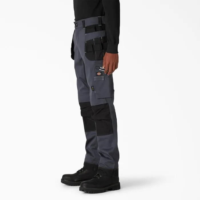 FLEX Performance Workwear Regular Fit Holster Pants Grey Black Grey Black ueb Men Dickies Double Knee