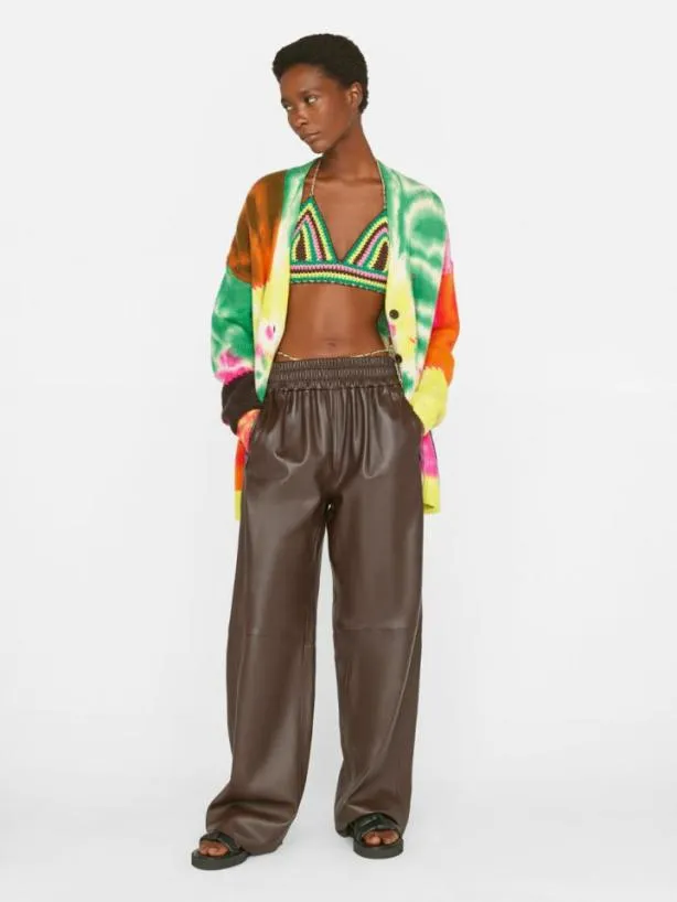 Frame Baggy Leather Trouser In Chocolate Brown Chocolate Brown Women Pants Frame Baggy Leather Trouser In Chocolate Brown Chocolate Brown Women Pants
