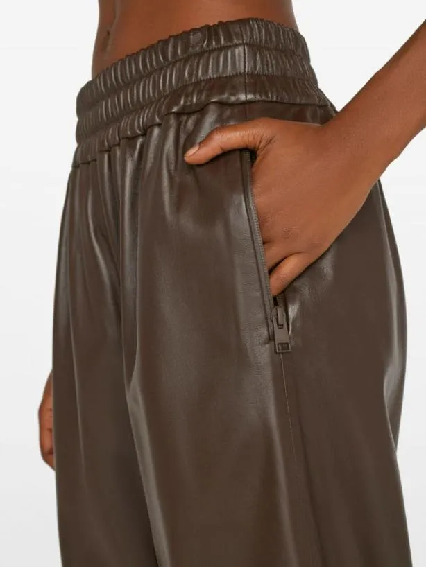 Frame Baggy Leather Trouser In Chocolate Brown Chocolate Brown Women Pants Frame Baggy Leather Trouser In Chocolate Brown Chocolate Brown Women Pants