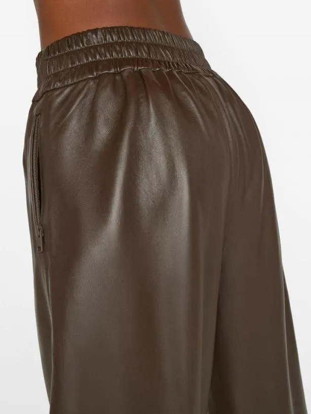 Frame Baggy Leather Trouser In Chocolate Brown Chocolate Brown Women Pants Frame Baggy Leather Trouser In Chocolate Brown Chocolate Brown Women Pants