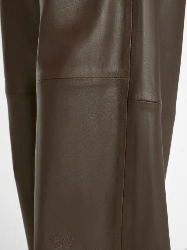 Frame Baggy Leather Trouser In Chocolate Brown Chocolate Brown Women Pants Frame Baggy Leather Trouser In Chocolate Brown Chocolate Brown Women Pants