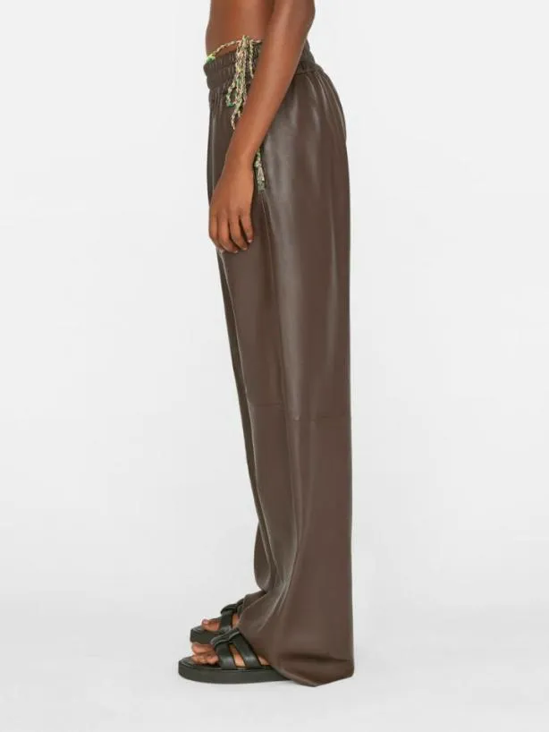 Frame Baggy Leather Trouser In Chocolate Brown Chocolate Brown Women Pants Frame Baggy Leather Trouser In Chocolate Brown Chocolate Brown Women Pants