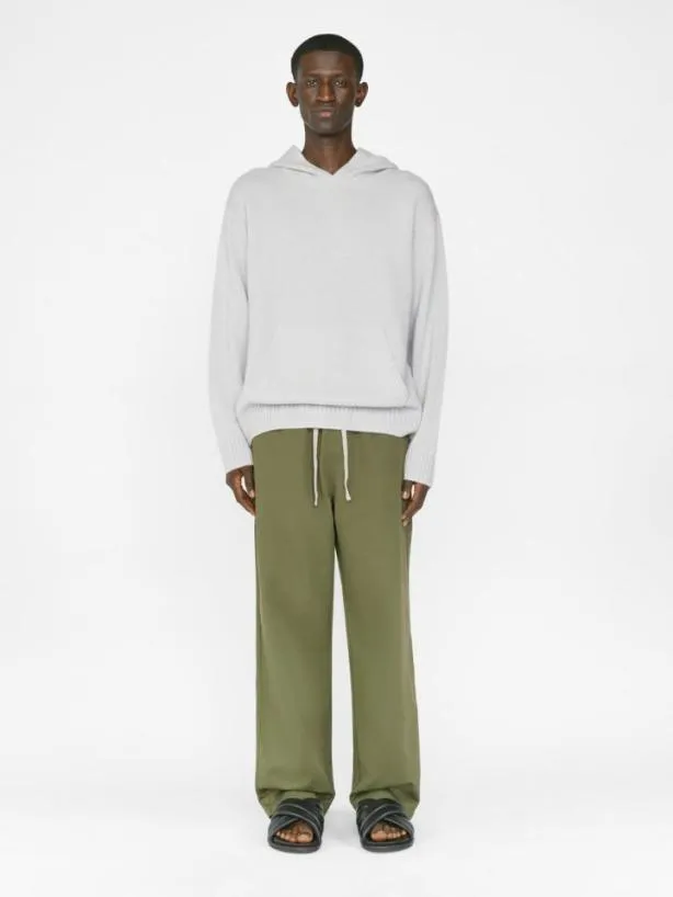 Frame Cotton Wide Trouser In Army Green Army Green Men Pants and Shorts