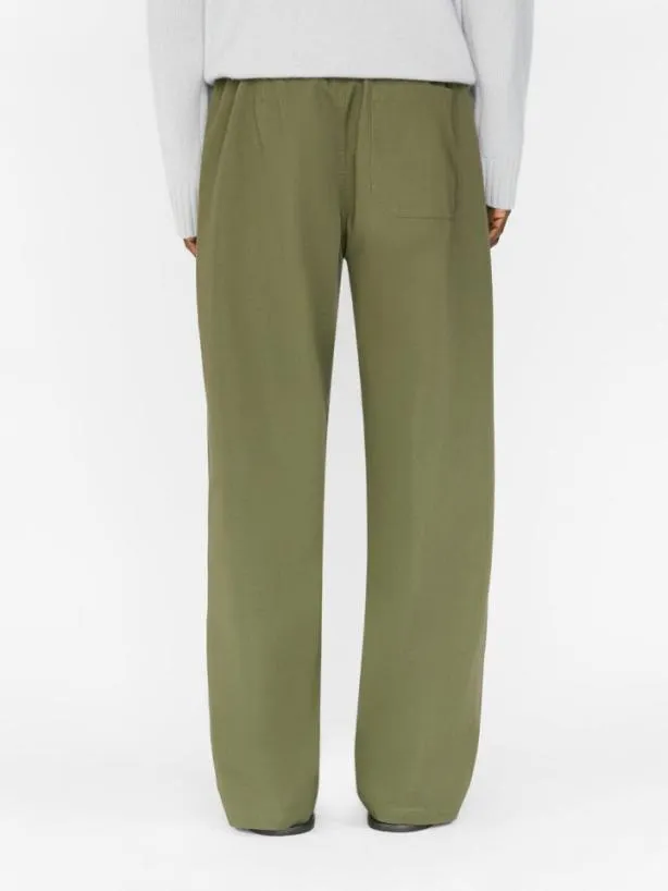 Frame Cotton Wide Trouser In Army Green Army Green Men Pants and Shorts