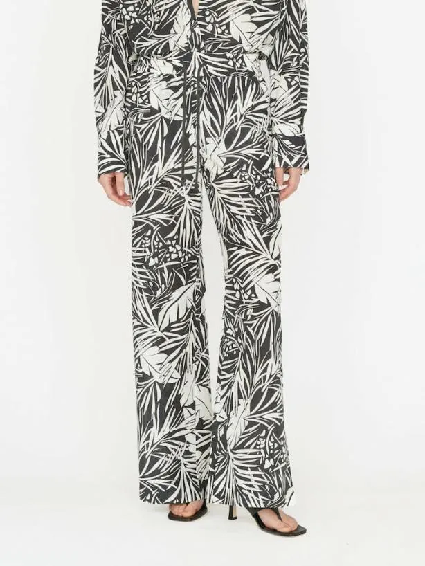 Frame Drawstring Lounge Pant In Noir Multi Noir Multi Women Pants