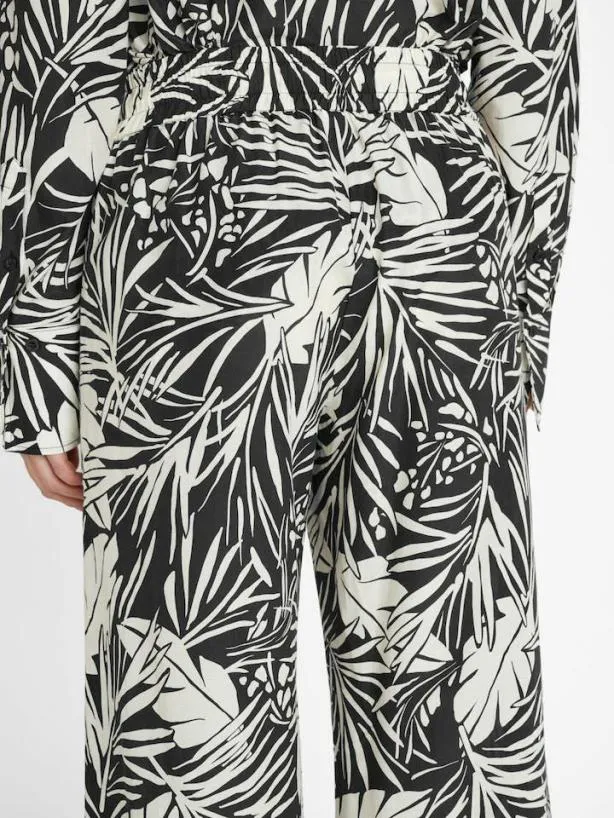 Frame Drawstring Lounge Pant In Noir Multi Noir Multi Women Pants