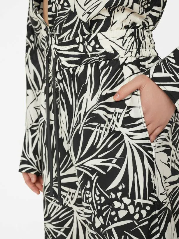 Frame Drawstring Lounge Pant In Noir Multi Noir Multi Women Pants
