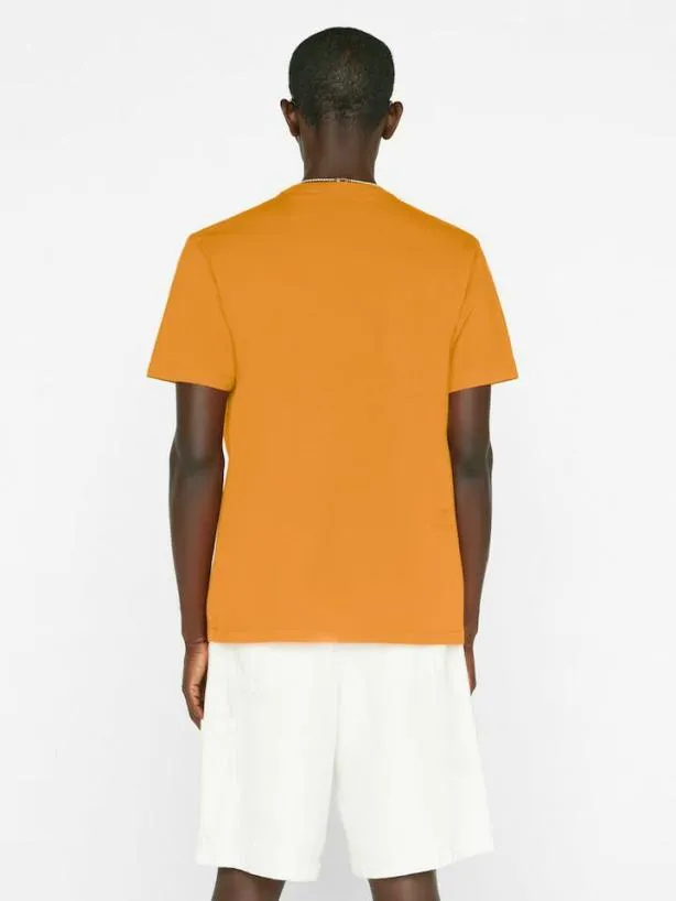 Frame FRAME Logo Tee In Clementine Clementine Men Tees Frame FRAME Logo Tee In Clementine Clementine Men Tees